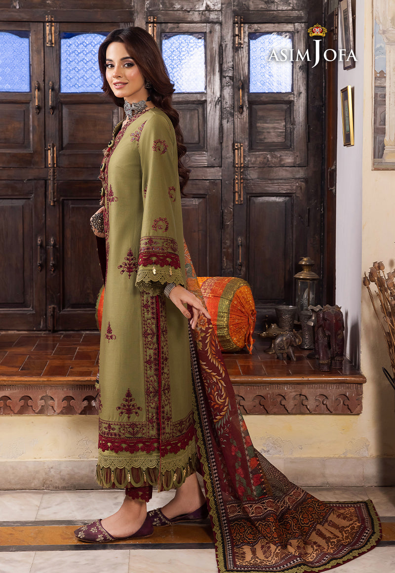 AJRW-30 EMBROIDERED PREMIUM WINTER COTTON 3 PCS