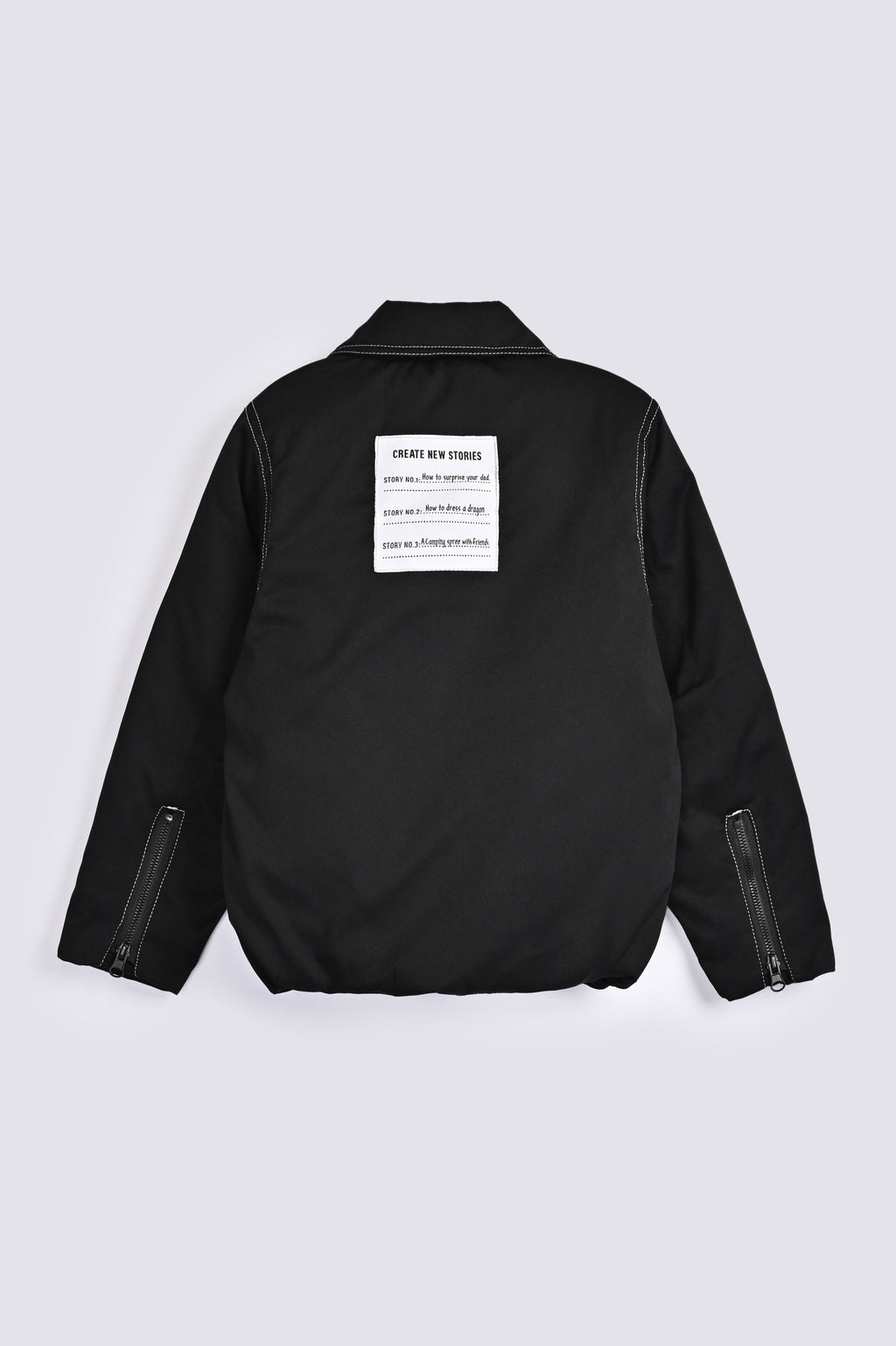 BOYS CONTRAST THREAD PUFFER JACKET