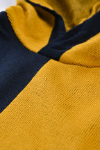 BOYS BLOCK PATTERN HOODED SWEATER